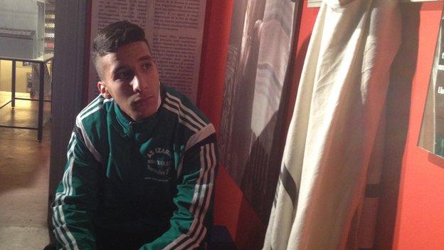 Young footballer from AS Des Izards