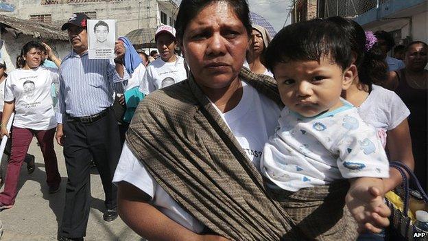 protesters in Guerrero state