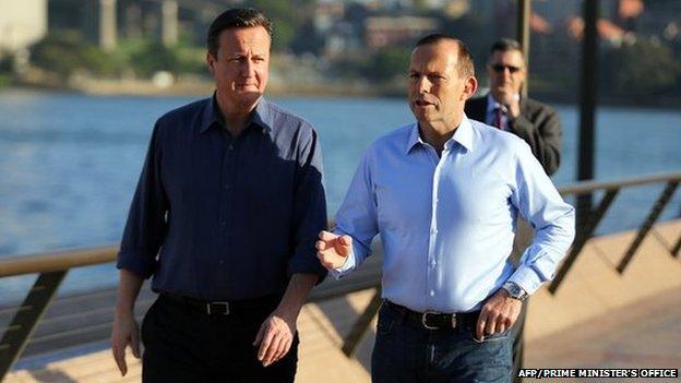 David Cameron and Tony Abbott