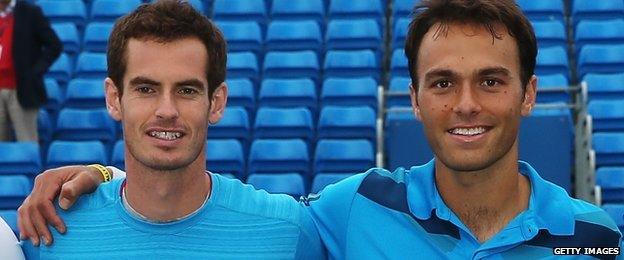 Andy Murray and Ross Hutchins