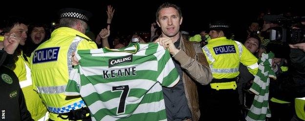 Robbie Keane at Celtic Park