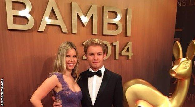 Nico Rosberg at the Bambi Awards