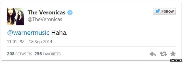Veronicas Tweet
