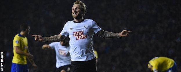 Derby forward Johnny Russell