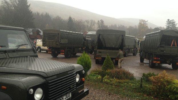 trucks in Glen Clova