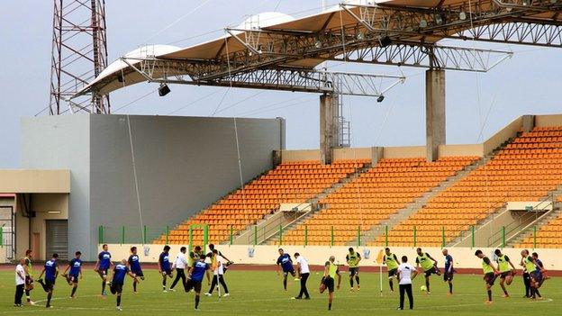 Malabo stadium in Equatorial Guinbea