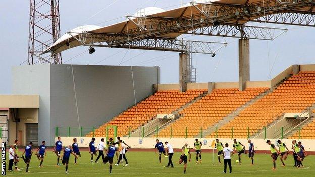 Malabo stadium in Equatorial Guinbea