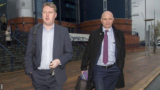 Aberdeen chief executive Duncan Fraser and Dundee United chairman Stephen Thompson