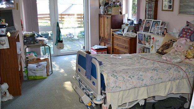 A room in the Guernsey Cheshire Home