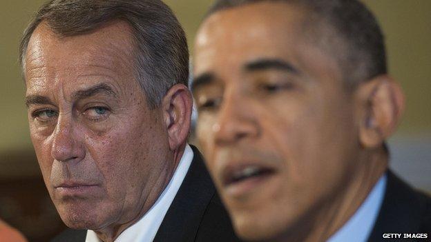 House Speaker John Boehner and President Barack Obama meet after the mid-term election.