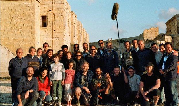 Film crew in Malta
