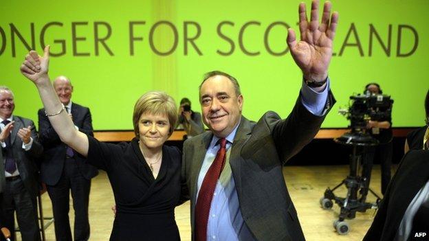 Nicola Sturgeon and Alex Salmond