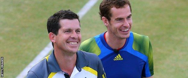 Tim Henman and Andy Murray