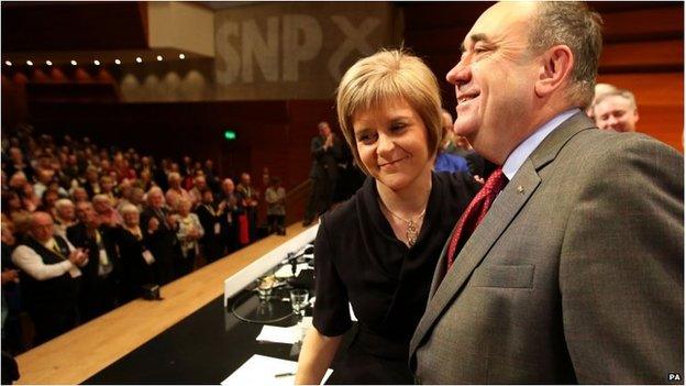 Nicola Sturgeon and Alex Salmond