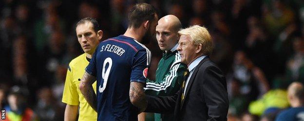 Steven Fletcher and Gordon Strachan