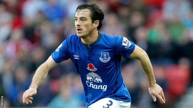 Everton full-back Leighton Baines