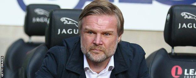 Coventry City manager Steven Pressley