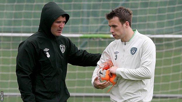 Roy Keane and Seamus Coleman