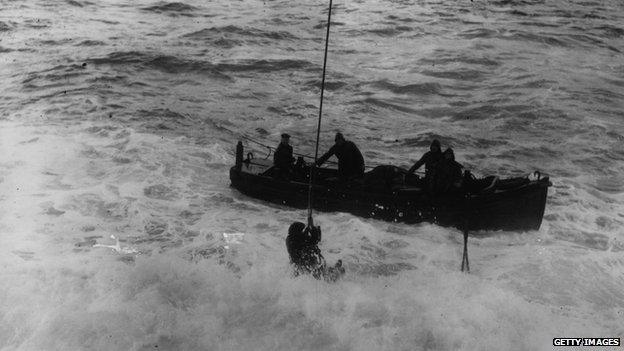 Lighthouse rescue from Wolf Rock