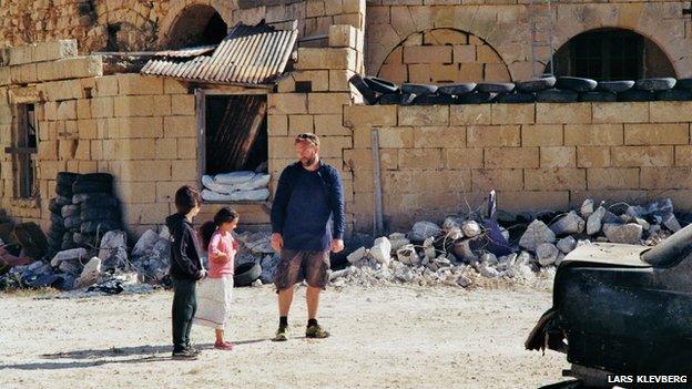 Filming 'Syria Hero Boy' on set in Malta in May 2014