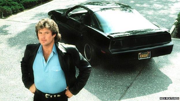 David Hasselhoff with KITT