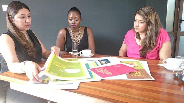 Nadia Bhegani, Olga Mugyenyi and Nahida Bhegani