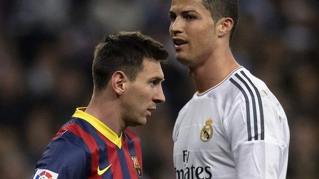 Lionel Messi and Cristiano Ronaldo