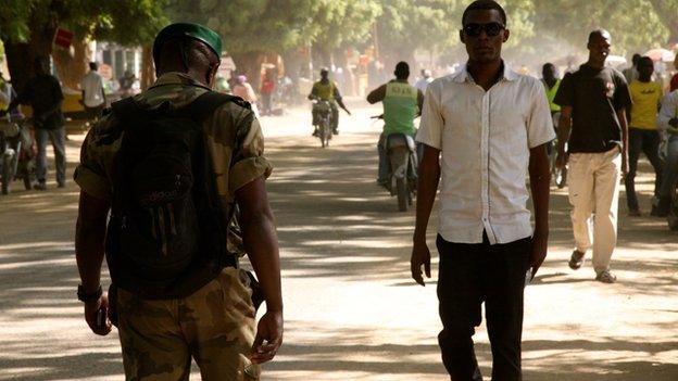 A street scene in Maroua, Cameroon (November 2014)