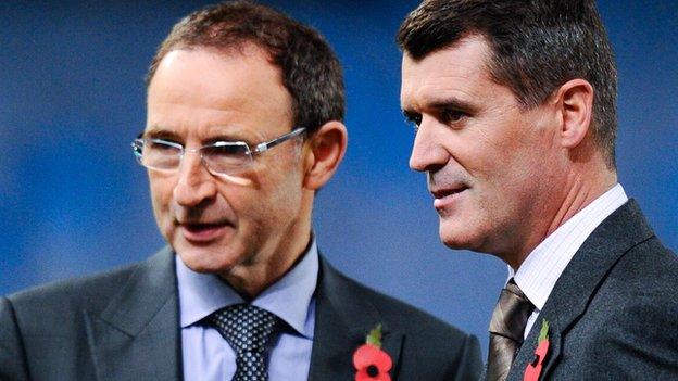 Martin O'Neill and Roy Keane