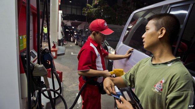 Jakarta petrol station