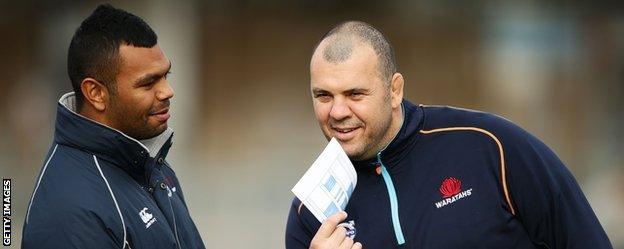 Kurtley Beale was coached by Michael Cheika at the New South Wales Waratahs