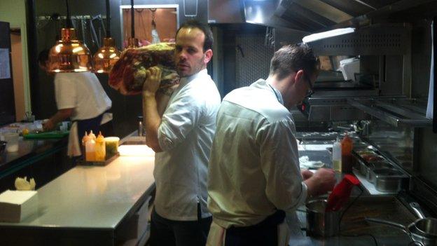 Chef Gregory Marchand, at his restaurant Frenchie