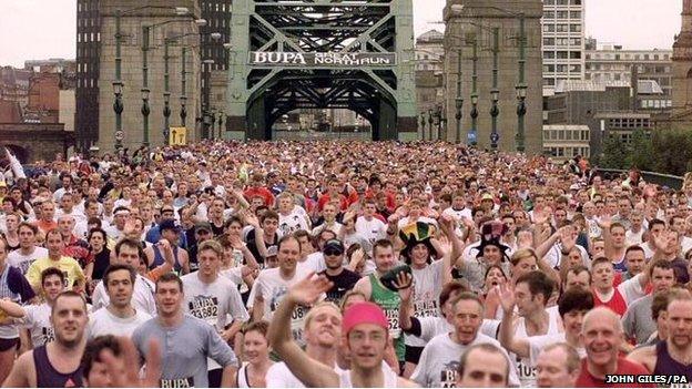 Runners take part in the GNR