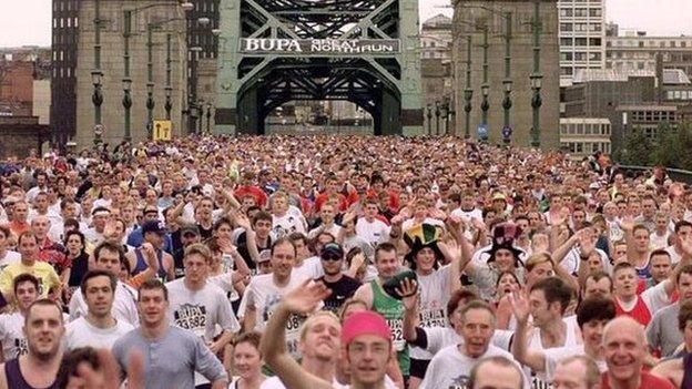 Runners take part in the GNR