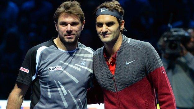 Stan Wawrinka and Roger Federer