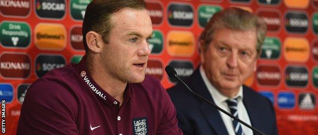 Wayne Rooney and Roy Hodgson