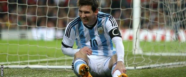 Argentina captain Lionel Messi