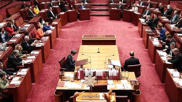 Australian Senate. File photo