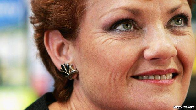 Pauline Hanson Signs Autobiography in Melbourne in April 2007