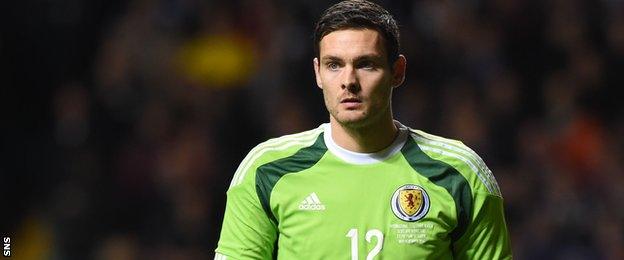 Scotland goalkeeper Craig Gordon