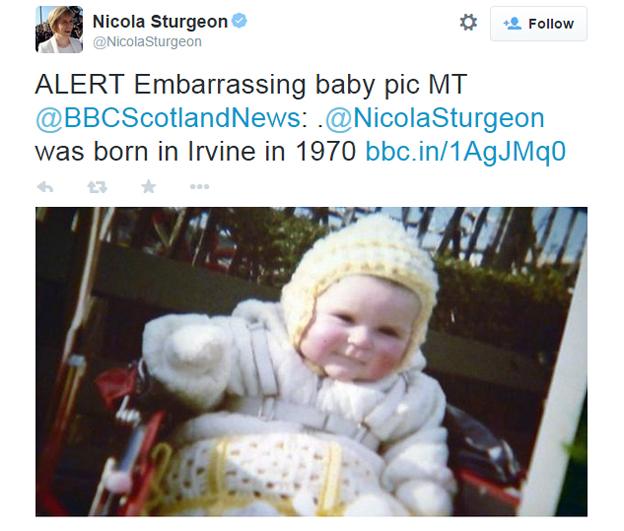 Nicola Sturgeon tweet