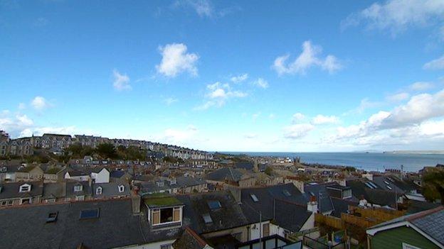 Rooftops in Cornwall