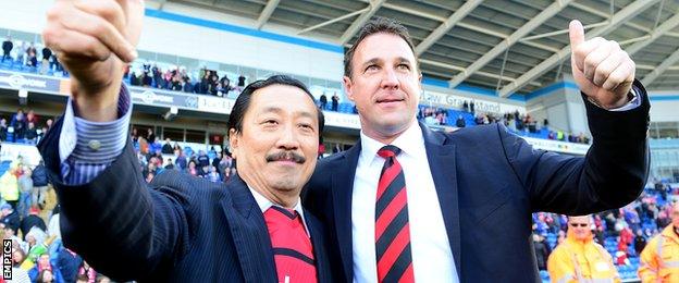 Vincent Tan and Malky Mackay