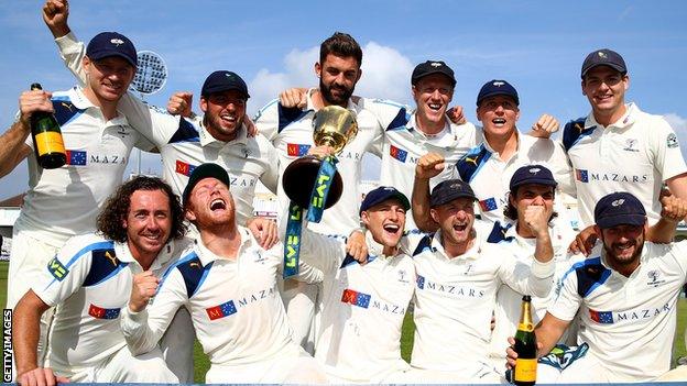 Yorkshire win the 2014 County Championship