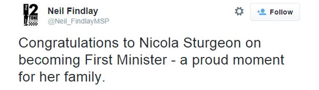 Neil Findlay tweet