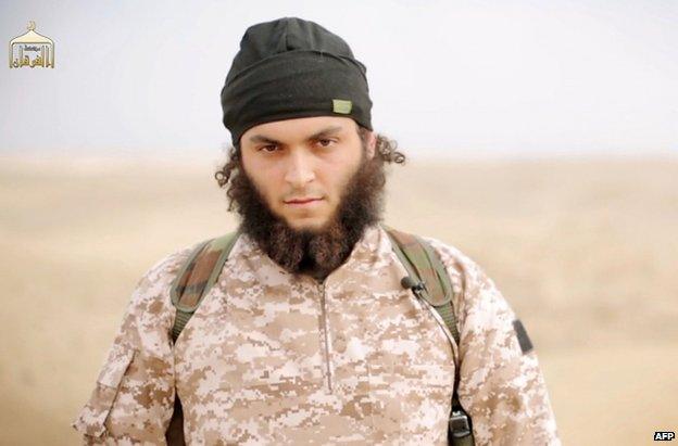 Mickael Dos Santos in a grab from an Islamic State propaganda video