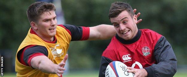 Owen Farrell and George Ford