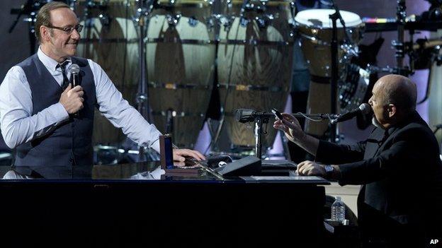 Kevin Spacey and Billy Joel