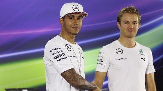 Lewis Hamilton and Nico Rosberg