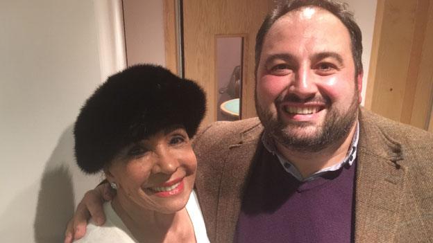 Dame Shirley with Wynne Evans